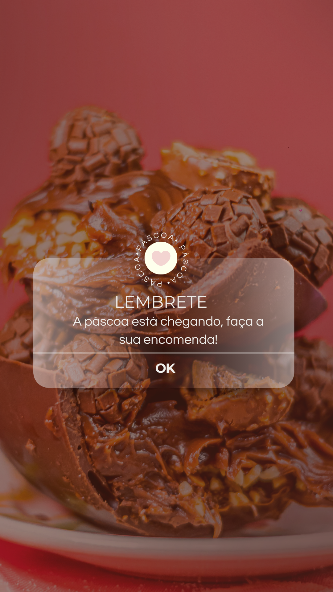 Story Páscoa Chegando Rosa